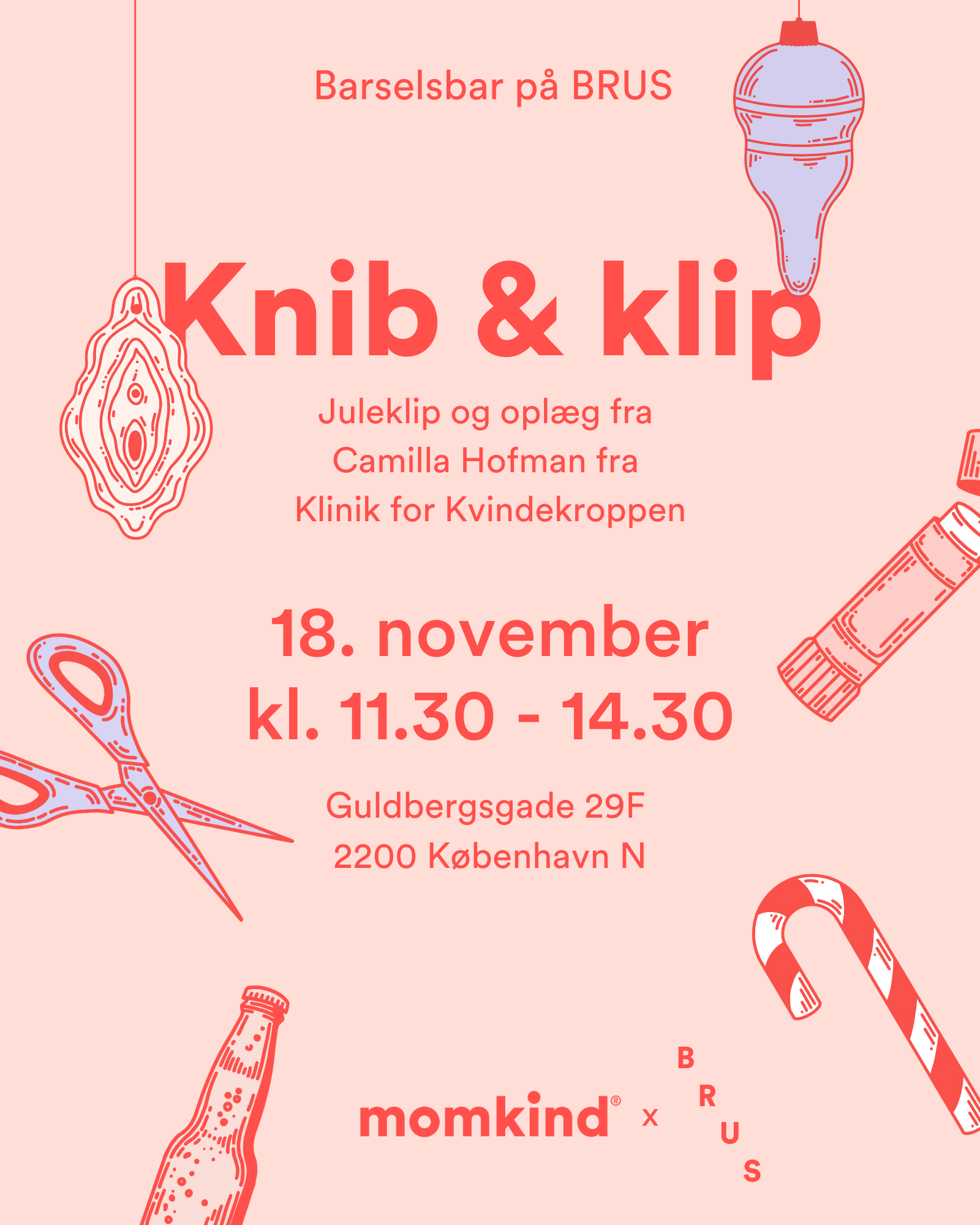 Knib & Klip - Barselsbar på BRUS