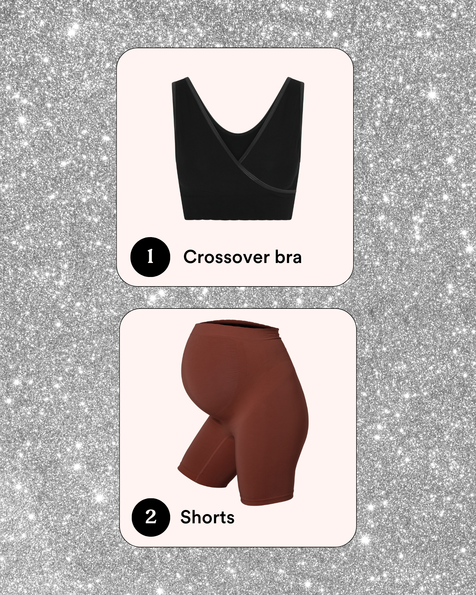 Crossover + shorts set