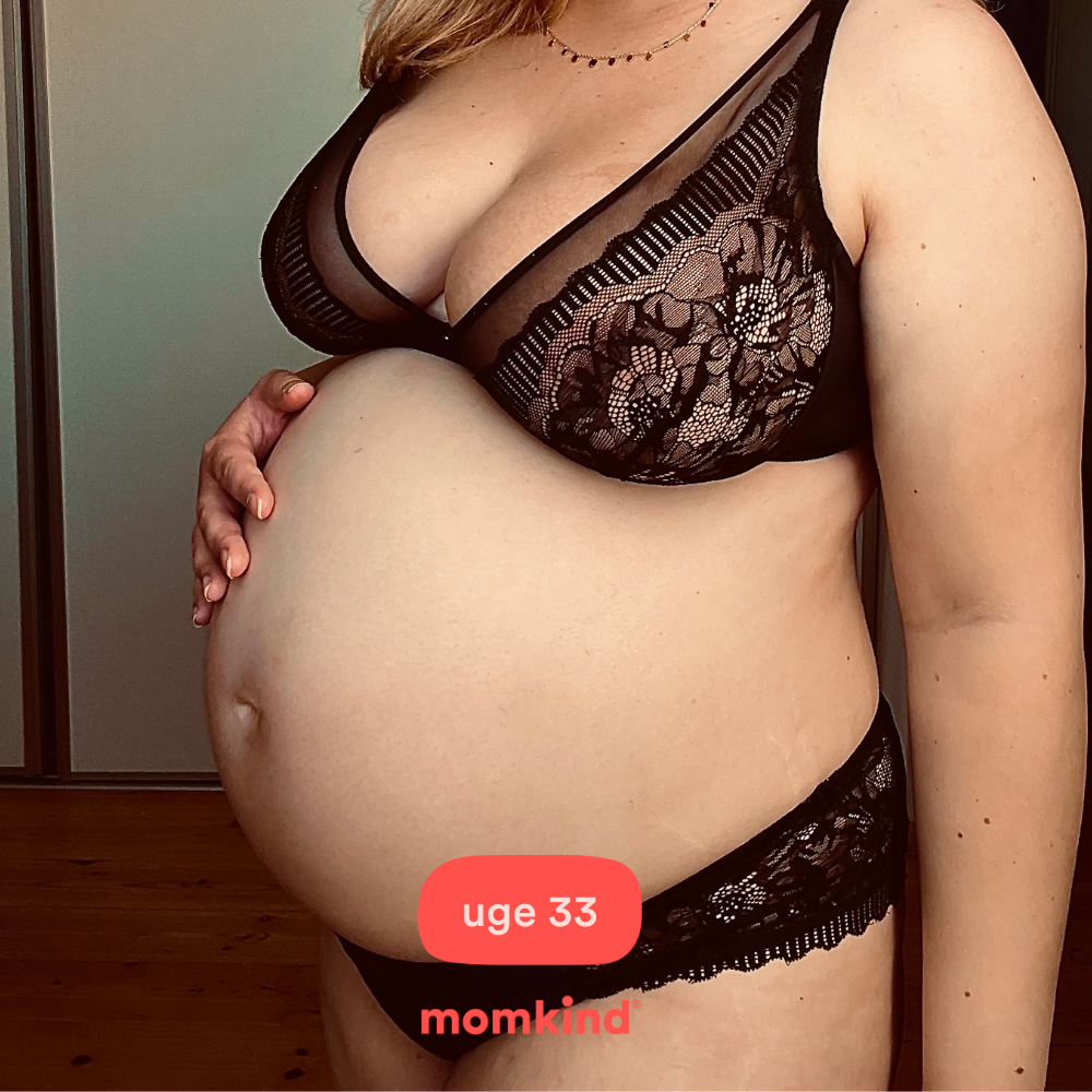 gravid uge 33 mavebilleder
