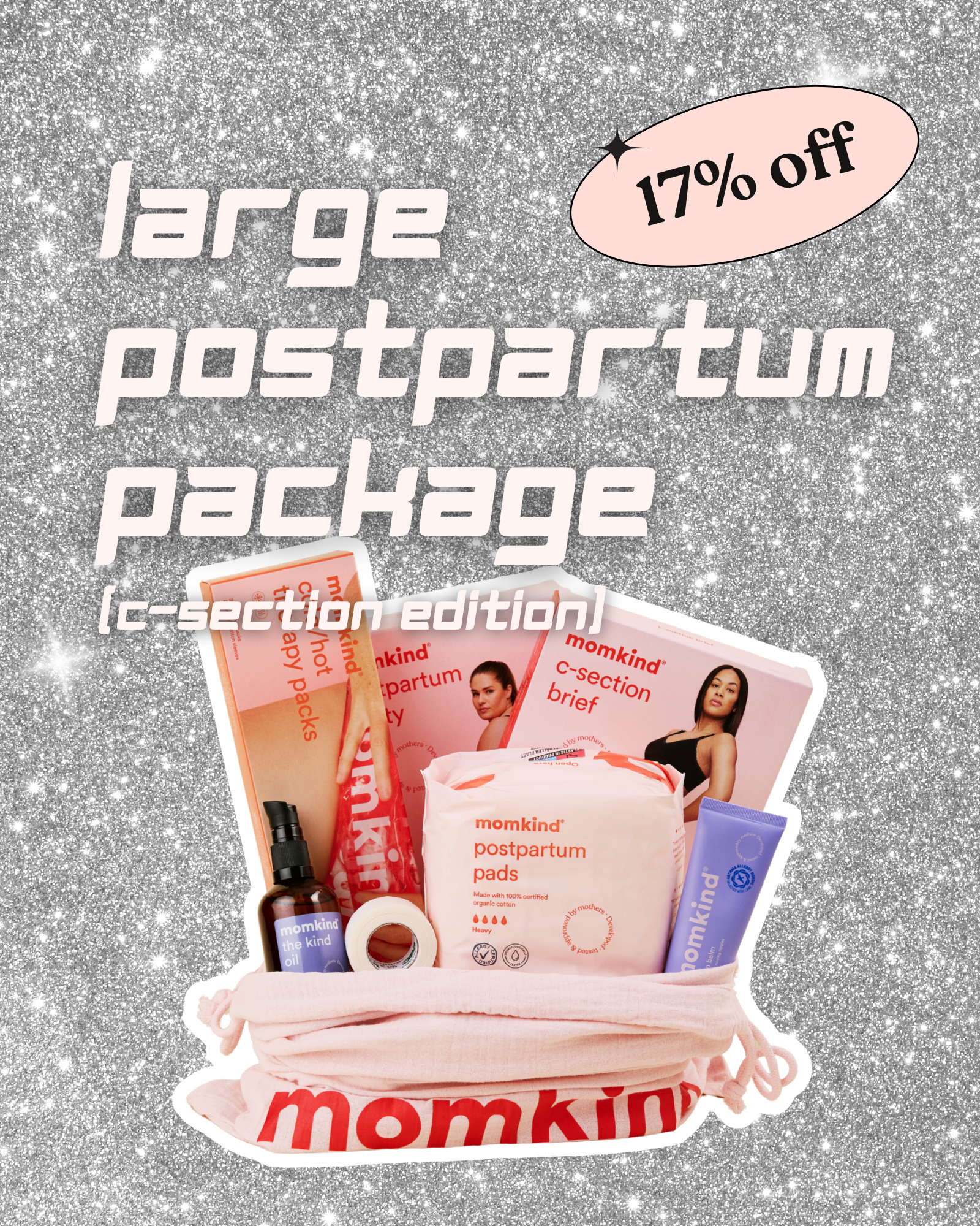 stor efterfødselspakke - kejsersnit