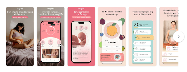 guide til graviditets apps preglife